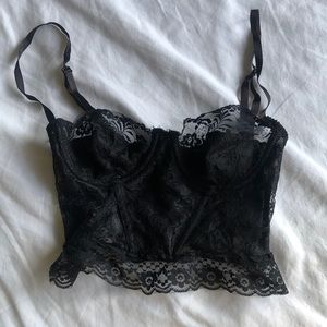 GORGEOUS vintage lace bustier